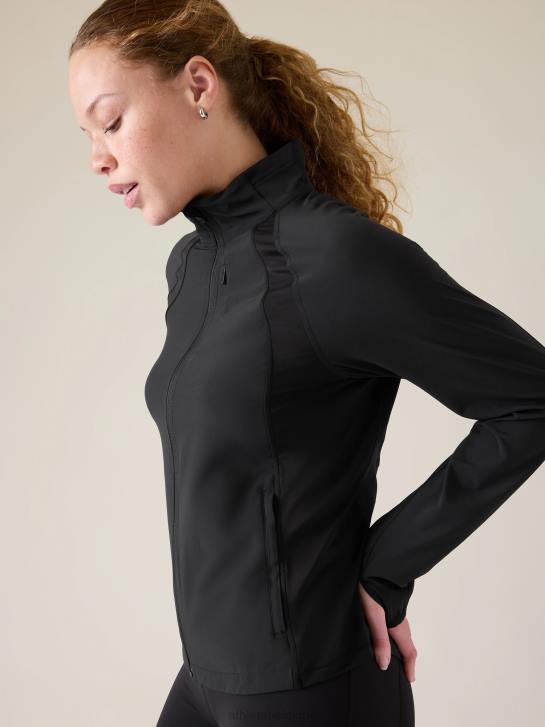 Athleta femmes courir avec cette veste JRTZ560 vêtements noir