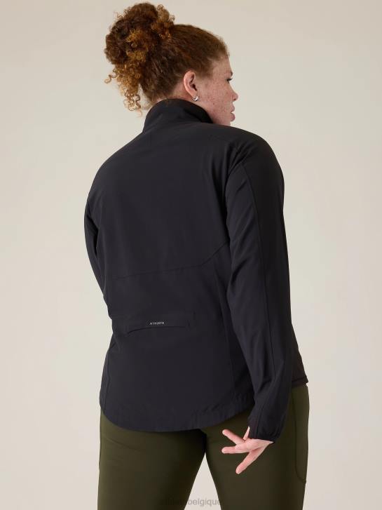 Athleta femmes courir avec cette veste JRTZ560 vêtements noir