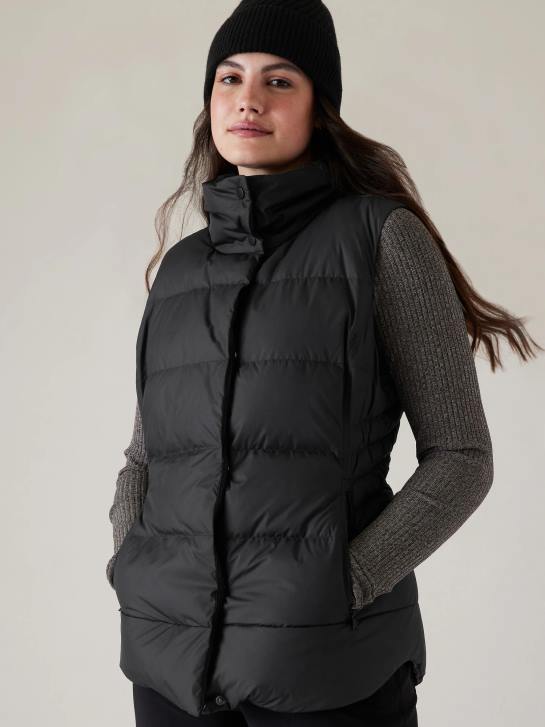 Athleta femmes doudoune Downtown JRTZ583 vêtements noir