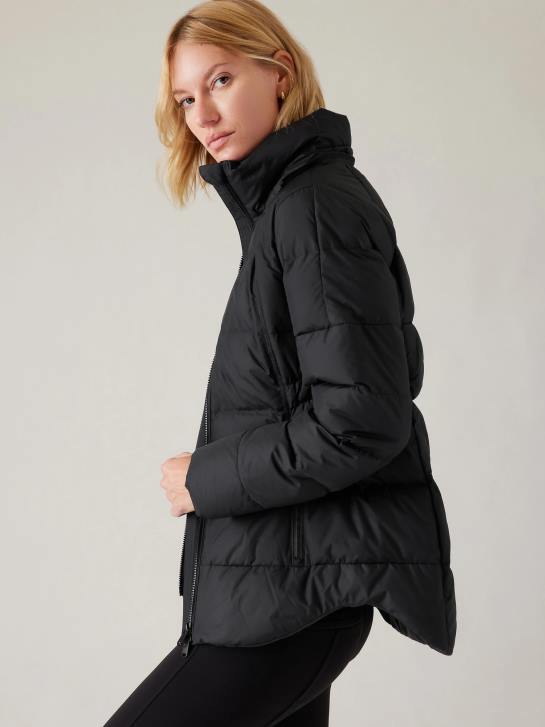 Athleta femmes doudoune du centre-ville JRTZ559 vêtements noir