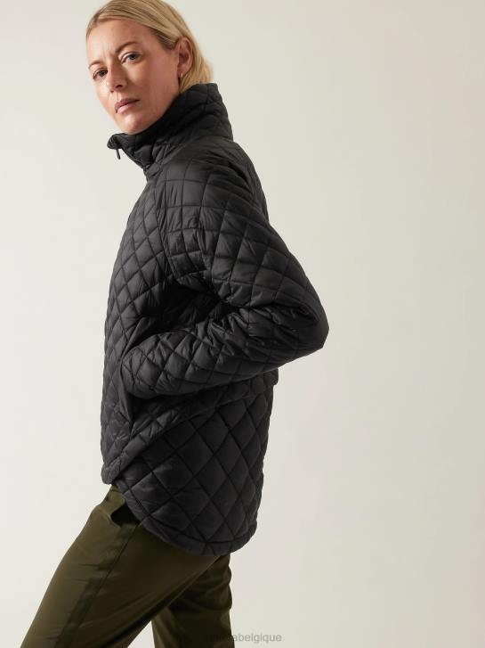 Athleta femmes doudoune sans plumes Whisper JRTZ561 vêtements noir