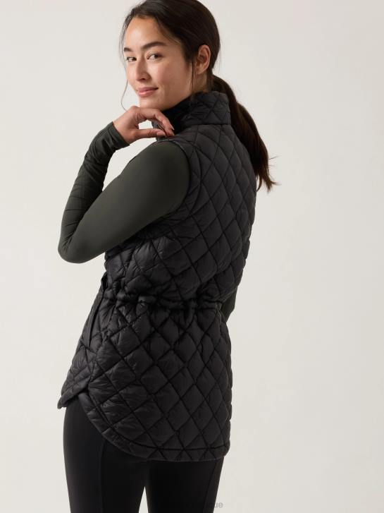 Athleta femmes doudoune sans plumes Whisper JRTZ581 vêtements noir