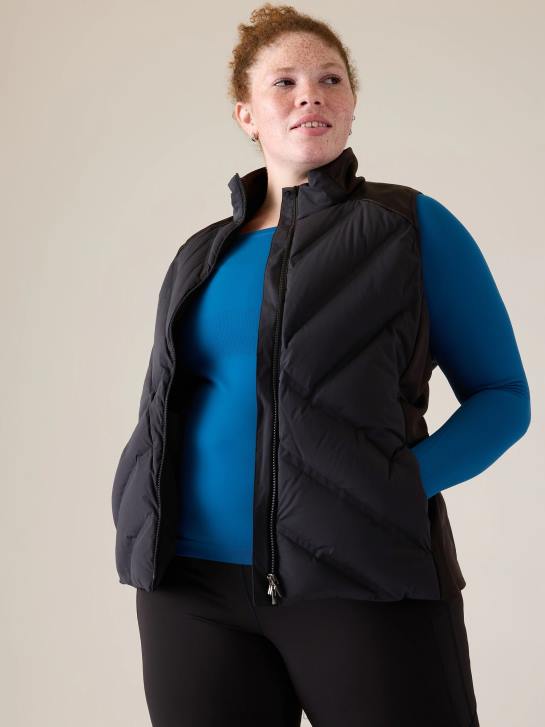 Athleta femmes gilet d'entrée JRTZ584 vêtements noir