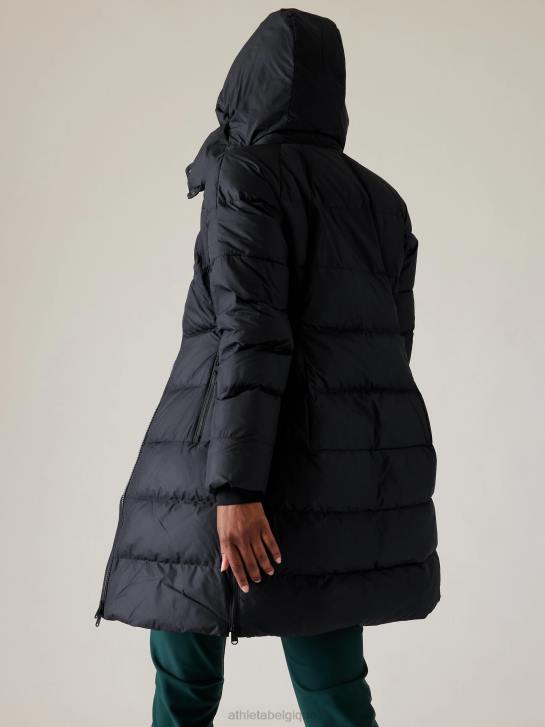 Athleta femmes parka matelassée Downtown JRTZ580 vêtements noir