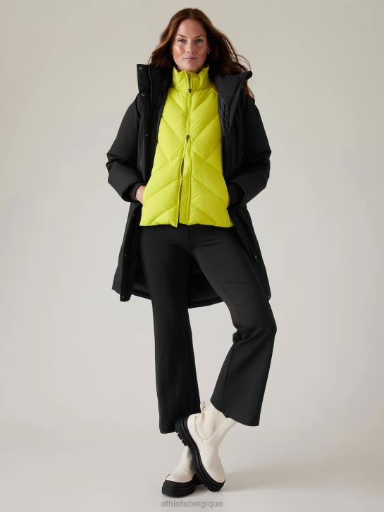 Athleta femmes parka sortant JRTZ579 vêtements noir