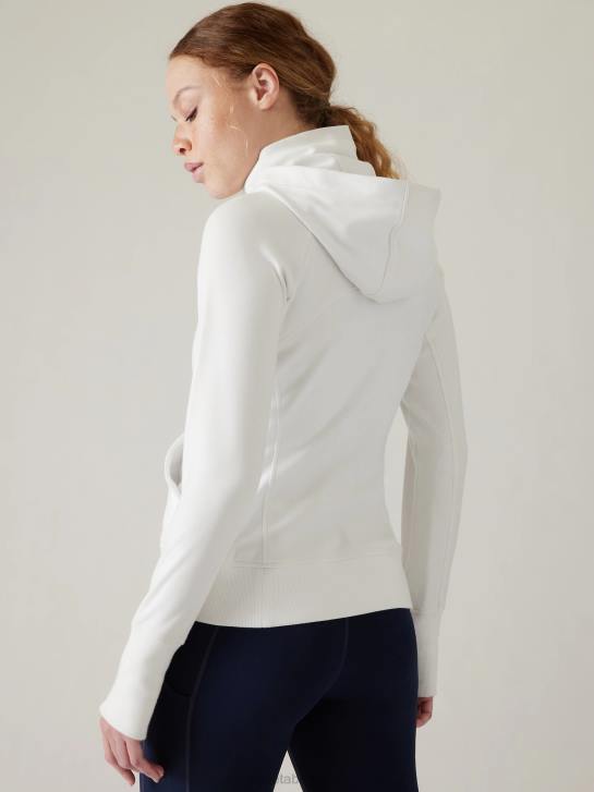 Athleta femmes sweat à capuche triomphe JRTZ438 vêtements blanc