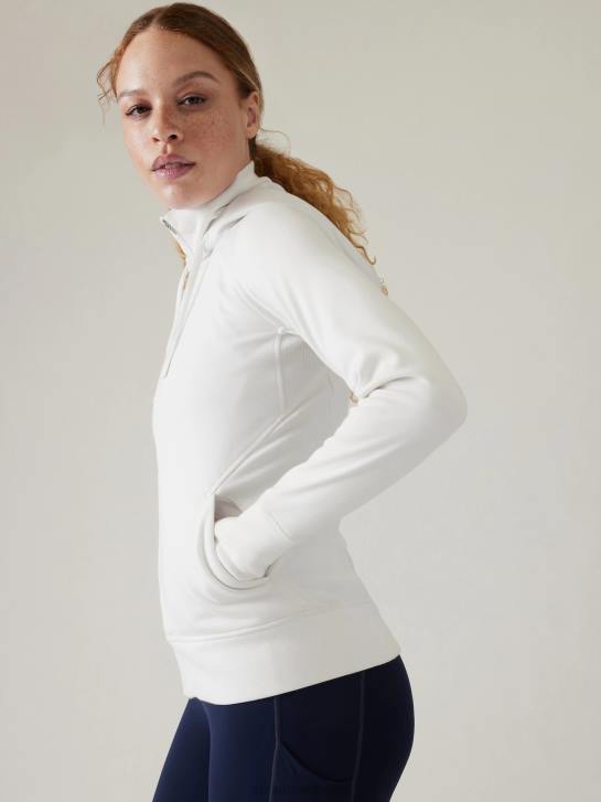 Athleta femmes sweat à capuche triomphe JRTZ438 vêtements blanc