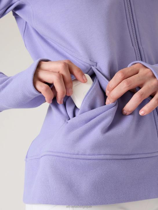 Athleta femmes sweat à capuche triomphe JRTZ495 vêtements aurore violette