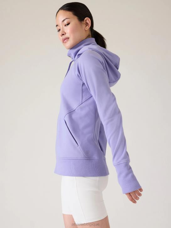 Athleta femmes sweat à capuche triomphe JRTZ495 vêtements aurore violette