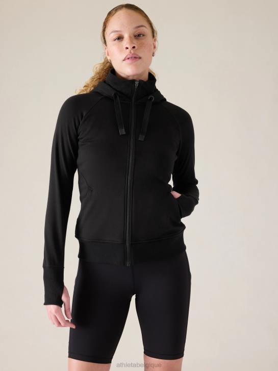 Athleta femmes sweat à capuche triomphe JRTZ564 vêtements noir