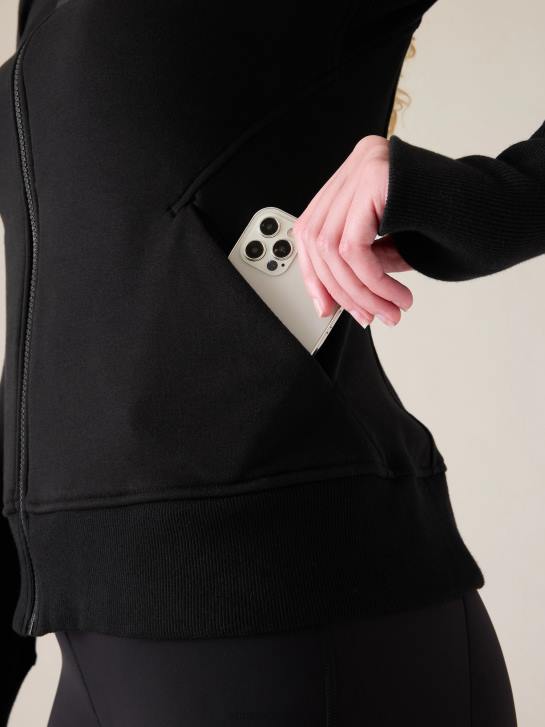 Athleta femmes sweat à capuche triomphe JRTZ564 vêtements noir