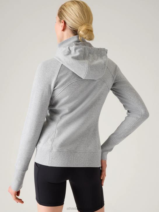 Athleta femmes sweat à capuche triomphe JRTZ567 vêtements gris chiné
