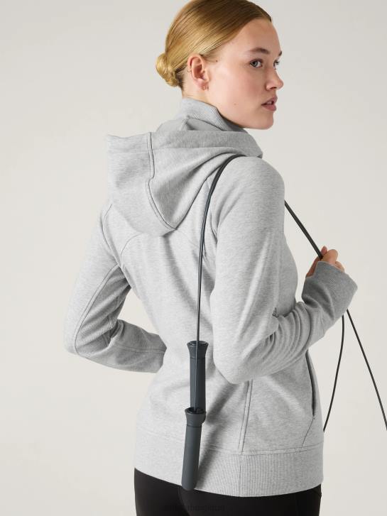 Athleta femmes sweat à capuche triomphe JRTZ567 vêtements gris chiné