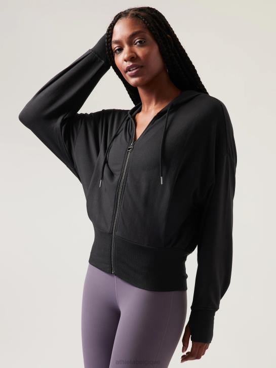 Athleta femmes sweat-shirt équilibre JRTZ297 vêtements noir