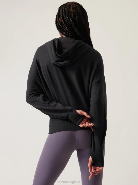 Athleta femmes sweat-shirt équilibre JRTZ297 vêtements noir