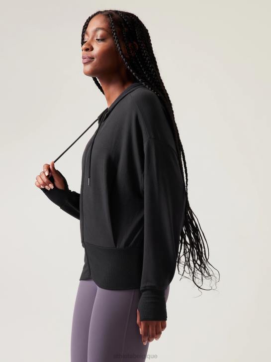 Athleta femmes sweat-shirt équilibre JRTZ297 vêtements noir
