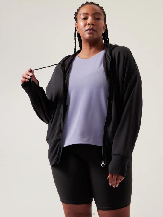 Athleta femmes sweat-shirt équilibre JRTZ297 vêtements noir