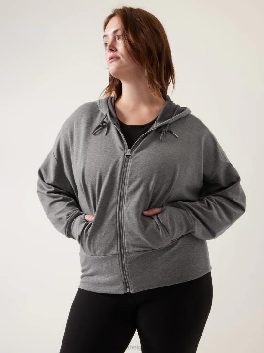 Athleta femmes sweat-shirt équilibre JRTZ389 vêtements gris moyen chiné