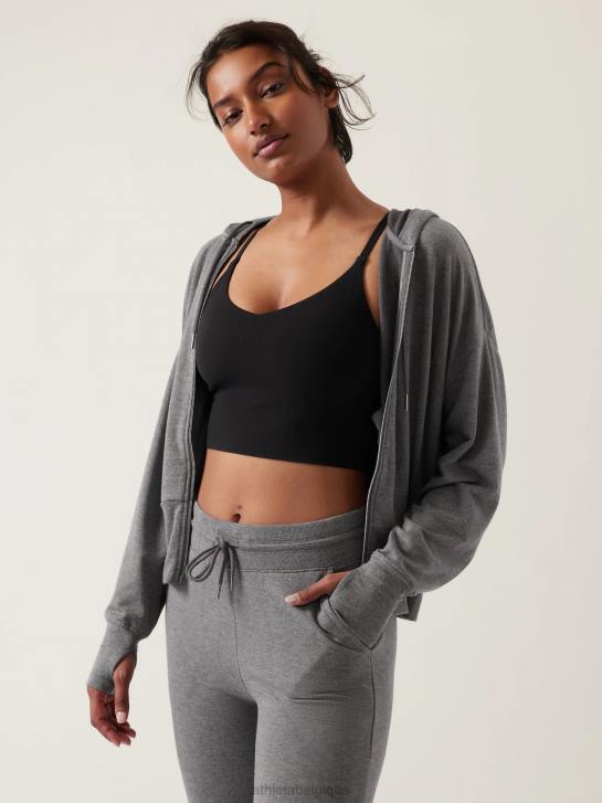 Athleta femmes sweat-shirt équilibre JRTZ389 vêtements gris moyen chiné