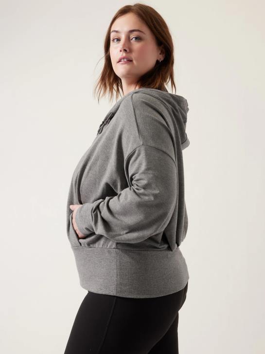 Athleta femmes sweat-shirt équilibre JRTZ389 vêtements gris moyen chiné