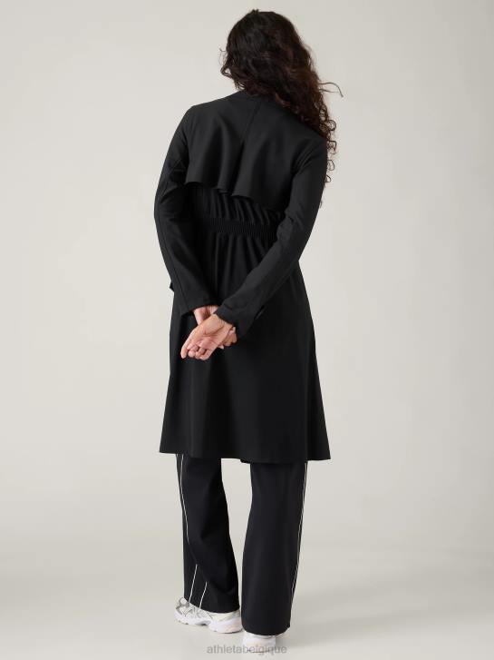 Athleta femmes tranchée stellaire JRTZ562 vêtements noir