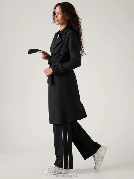 Athleta femmes tranchée stellaire JRTZ562 vêtements noir