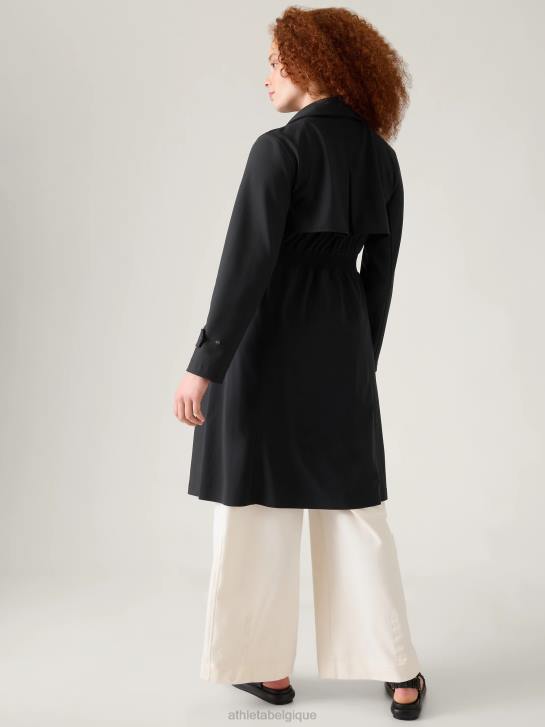 Athleta femmes tranchée stellaire JRTZ562 vêtements noir