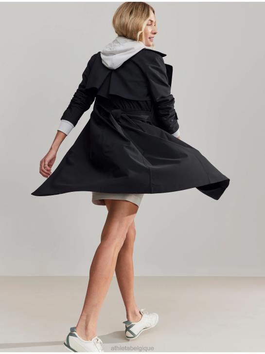 Athleta femmes tranchée stellaire JRTZ562 vêtements noir