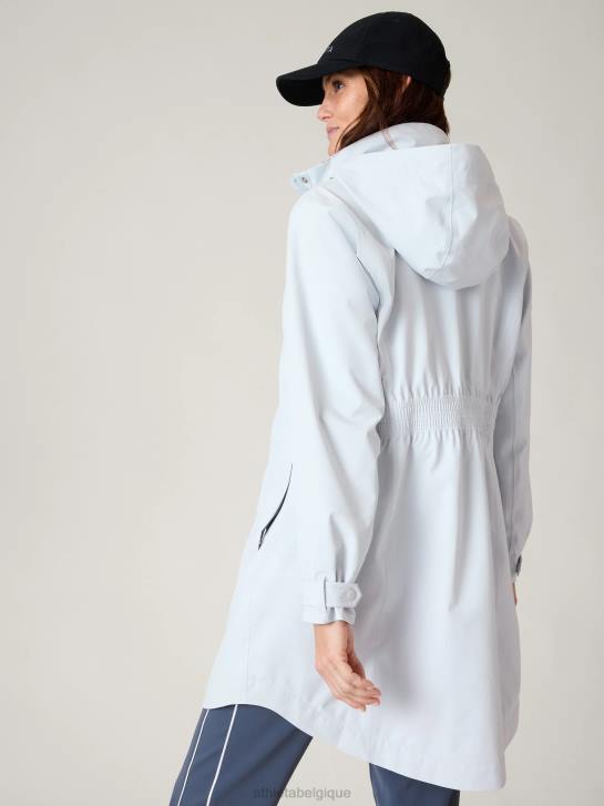 Athleta femmes trench long rainout sutro JRTZ550 vêtements chute de neige bleu