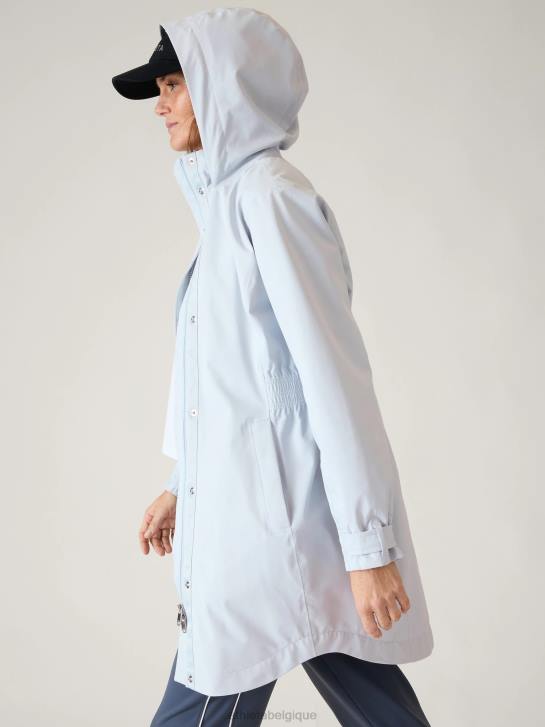 Athleta femmes trench long rainout sutro JRTZ550 vêtements chute de neige bleu
