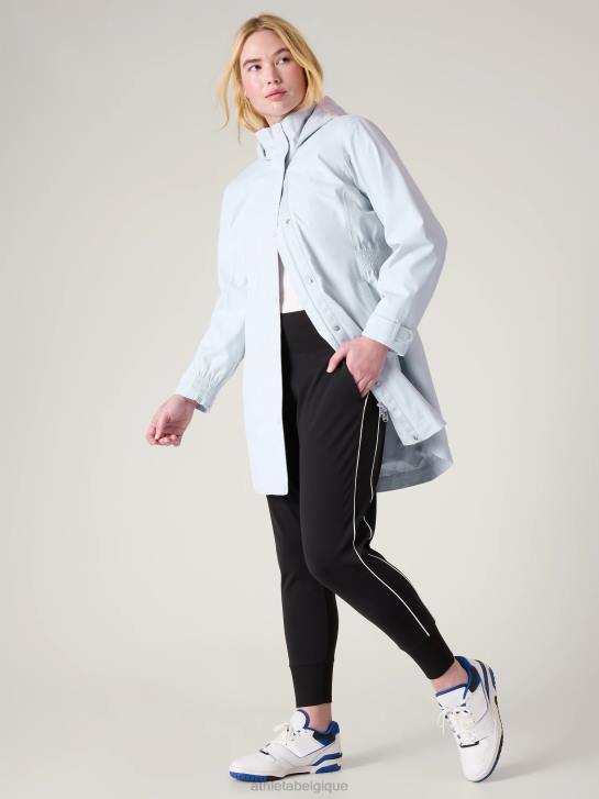 Athleta femmes trench long rainout sutro JRTZ550 vêtements chute de neige bleu