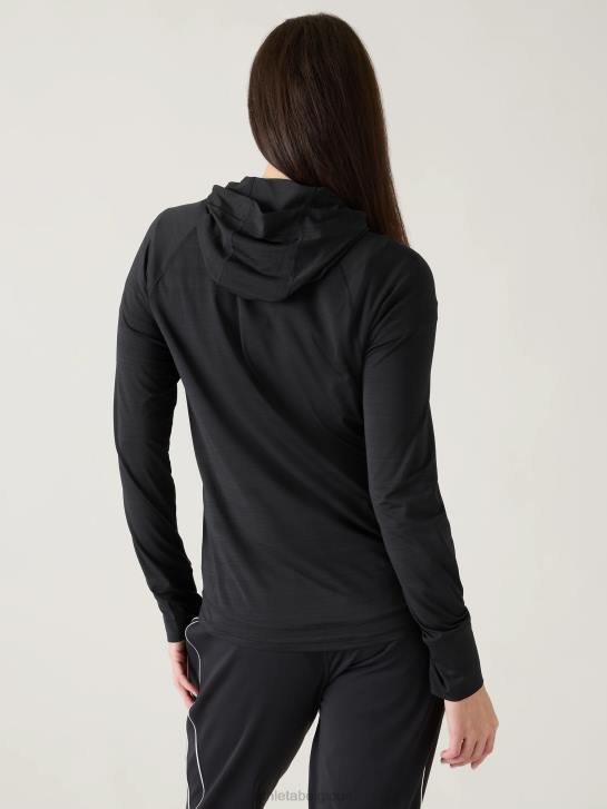 Athleta femmes veste décontractée pacifica illume upf JRTZ551 vêtements noir