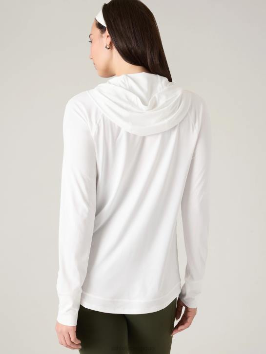 Athleta femmes veste décontractée pacifica illume upf JRTZ554 vêtements blanc brillant