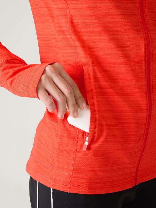 Athleta femmes veste décontractée pacifica illume upf JRTZ572 vêtements coquelicot