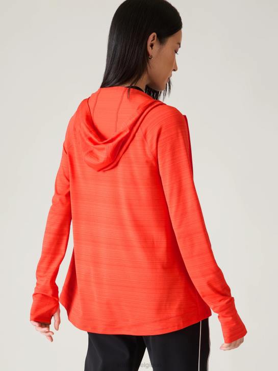 Athleta femmes veste décontractée pacifica illume upf JRTZ572 vêtements coquelicot