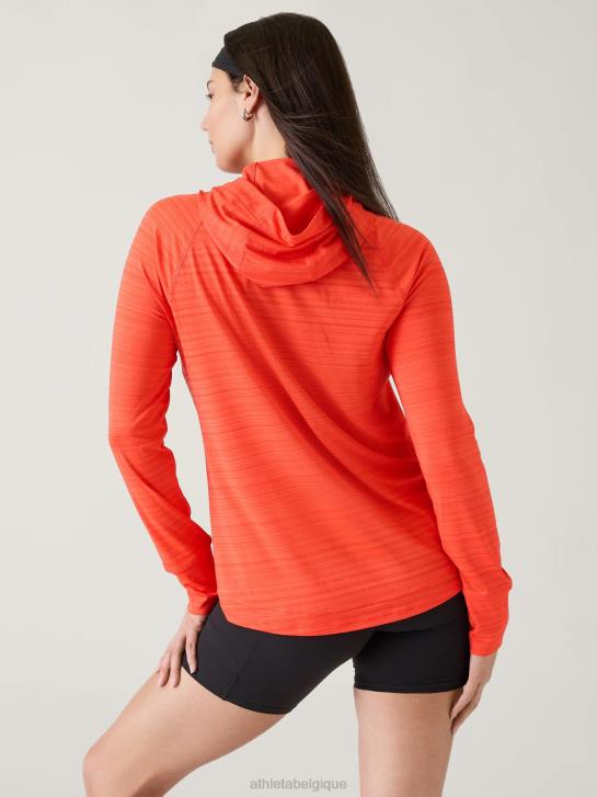 Athleta femmes veste décontractée pacifica illume upf JRTZ572 vêtements coquelicot