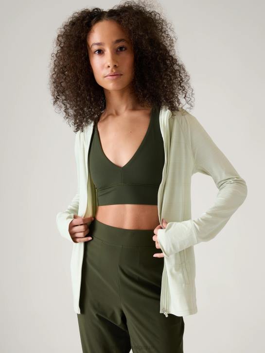 Athleta femmes veste décontractée pacifica illume upf JRTZ575 vêtements teinte céladon