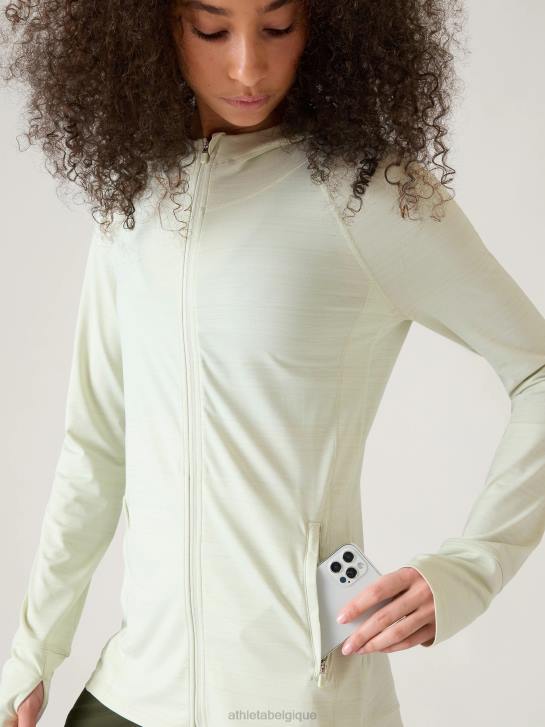 Athleta femmes veste décontractée pacifica illume upf JRTZ575 vêtements teinte céladon