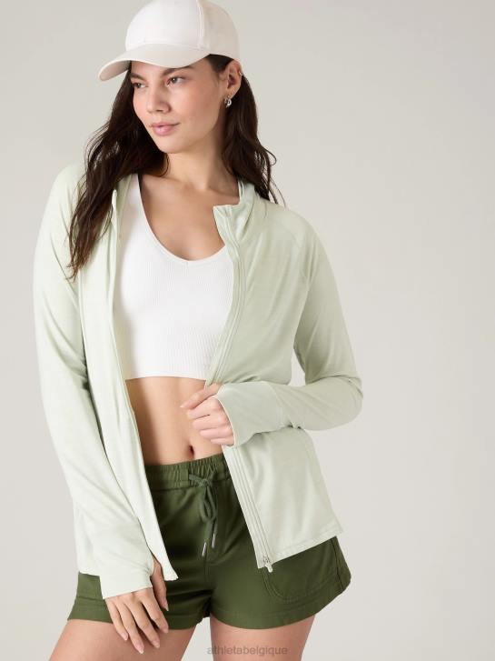 Athleta femmes veste décontractée pacifica illume upf JRTZ575 vêtements teinte céladon