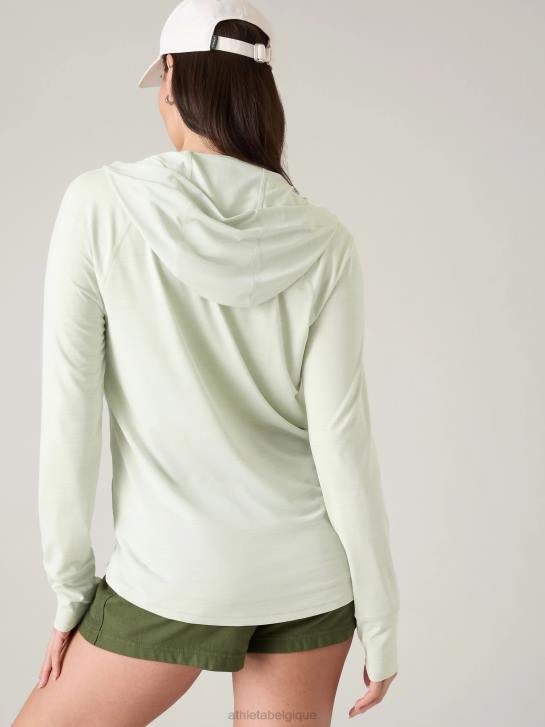 Athleta femmes veste décontractée pacifica illume upf JRTZ575 vêtements teinte céladon