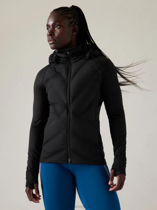 Athleta femmes veste d'entrée JRTZ552 vêtements noir