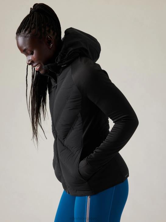 Athleta femmes veste d'entrée JRTZ552 vêtements noir