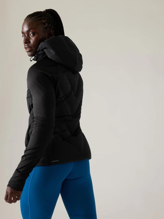 Athleta femmes veste d'entrée JRTZ552 vêtements noir