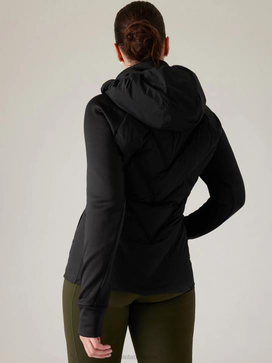 Athleta femmes veste d'entrée JRTZ552 vêtements noir