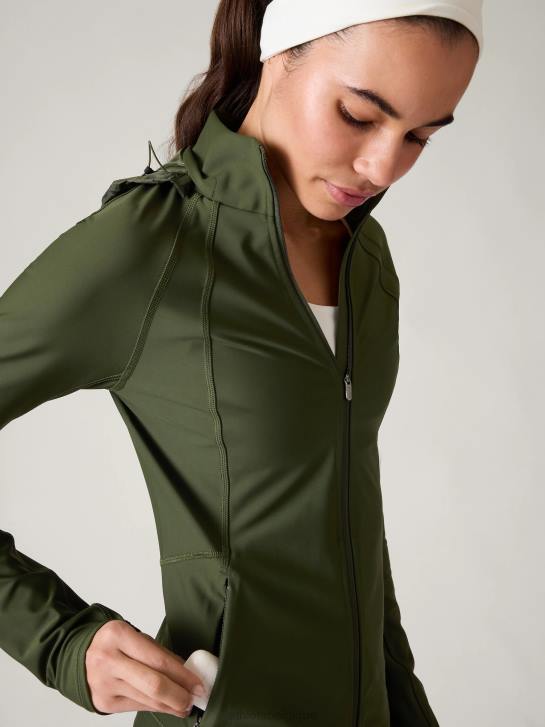 Athleta femmes veste d'intervalle JRTZ329 vêtements tremble, olive