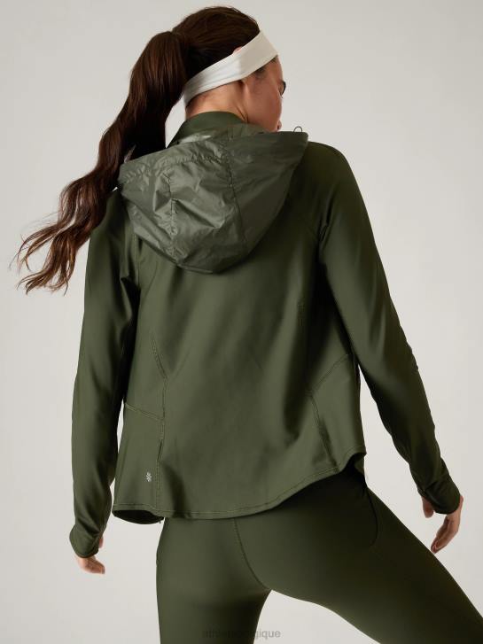 Athleta femmes veste d'intervalle JRTZ329 vêtements tremble, olive