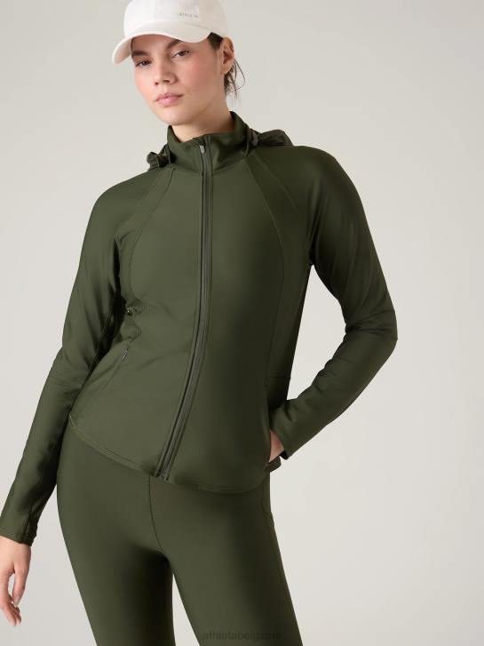 Athleta femmes veste d'intervalle JRTZ329 vêtements tremble, olive