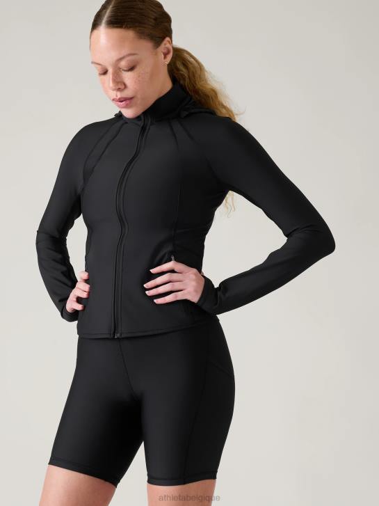 Athleta femmes veste d'intervalle JRTZ453 vêtements noir