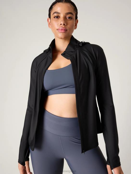 Athleta femmes veste d'intervalle JRTZ453 vêtements noir