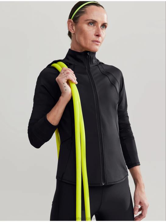 Athleta femmes veste d'intervalle JRTZ453 vêtements noir